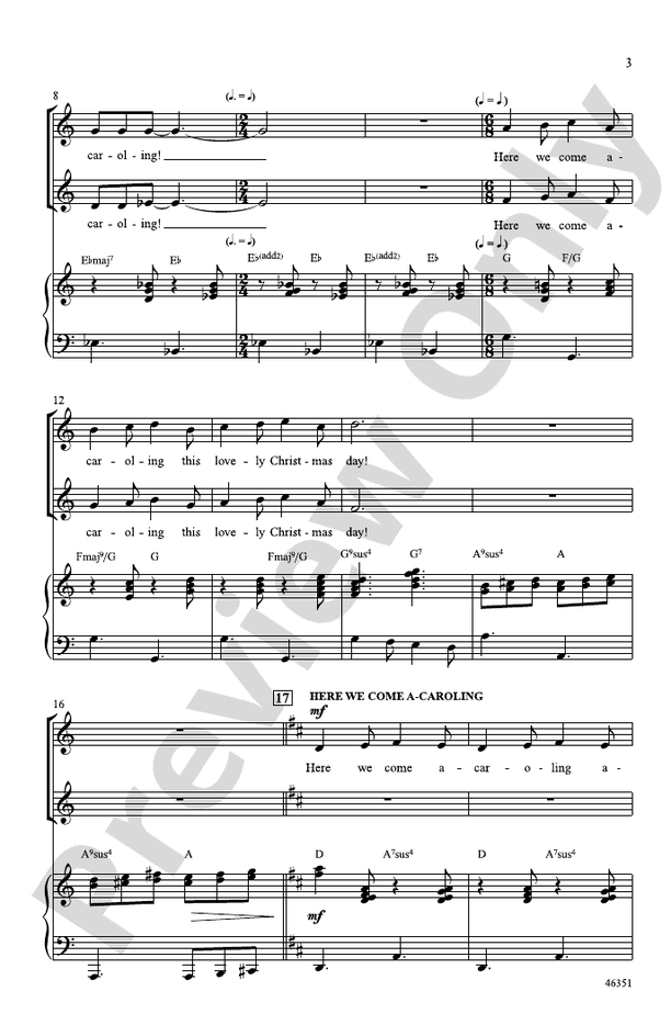 Carols, Bells, and Boughs of Holly! – 2-Part Choral Octavo (Digital Download)
