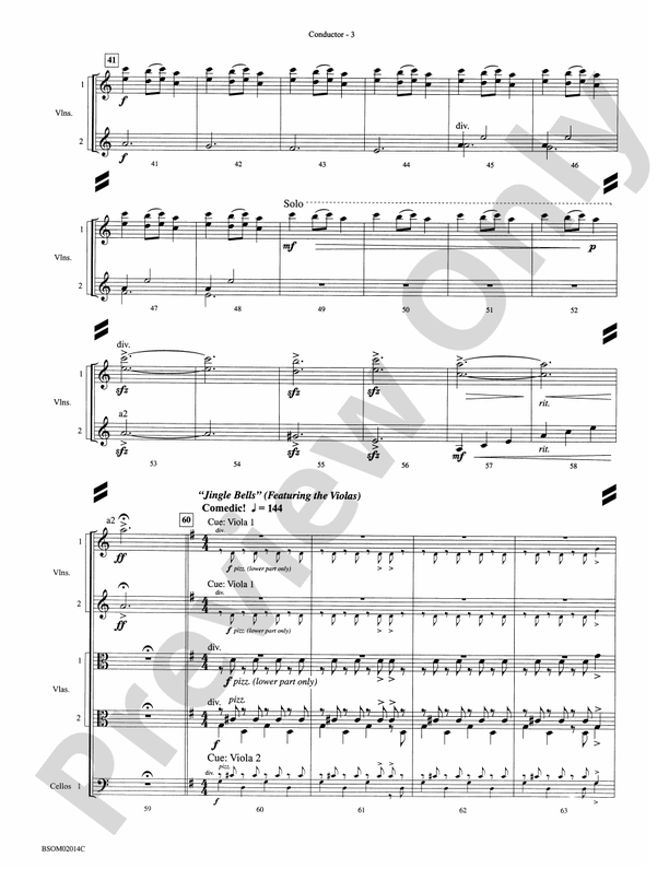 Christmas in the Round (A Holiday Prism for String Orchestra) – String Orchestra Conductor Score & Parts (Digital Download)