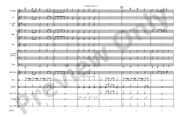 Choose Your Fighter – Marching Band Conductor Score & Parts (Digital Download)
