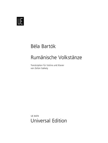 Rumanian Folk Dances Violin/Piano