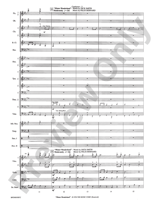 Holiday Cheers – Full Orchestra Conductor Score & Parts (Digital Download)