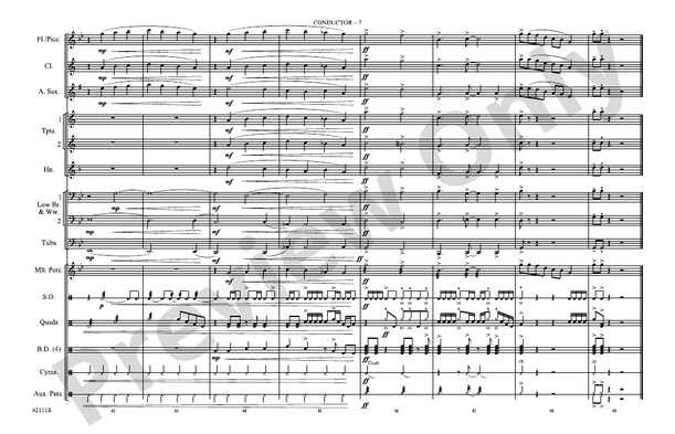 Paint It, Black (Arr. Roland Barrett) – Marching Band Conductor Score & Parts (Digital Download)