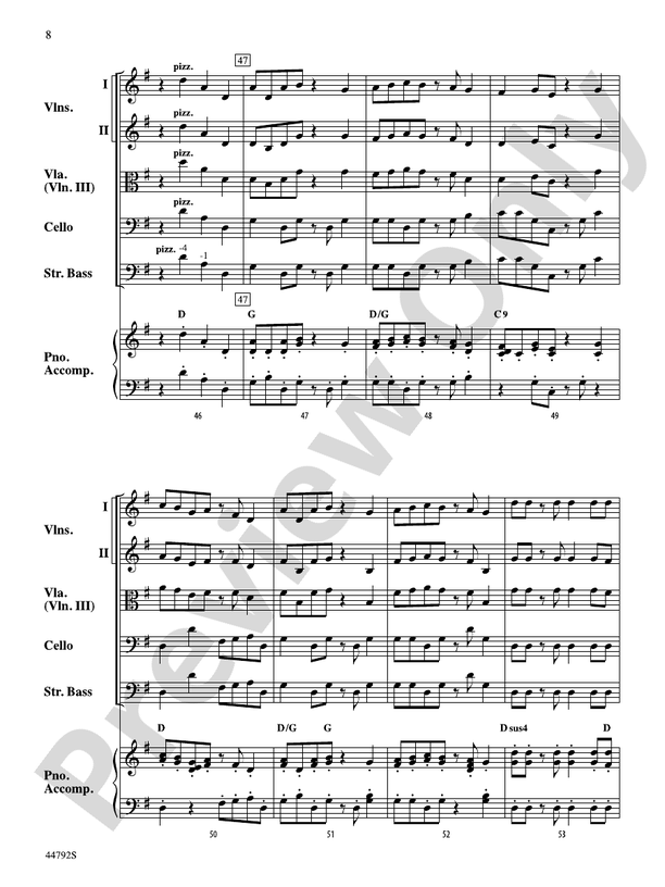 Wind Dancer - String Orchestra Conductor Score & Parts (Digital Download)