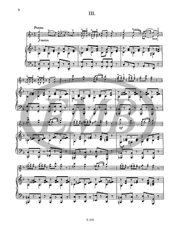 Kodaly - Kallai Kettos - Violin/Piano Accompaniment EMB Z3231