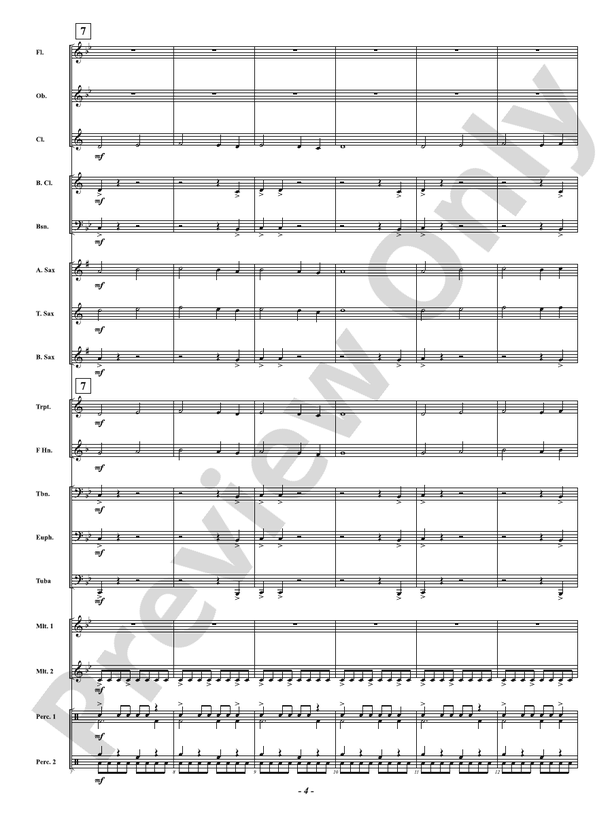 Race Against Time - Concert Band Conductor Score & Parts(Digital Download)
