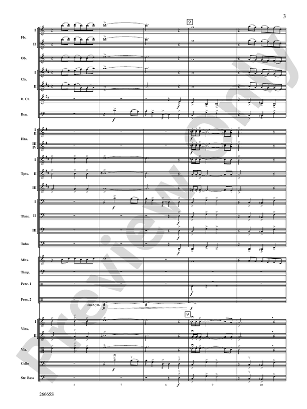 Medieval Legend – Full Orchestra Conductor Score & Parts (Digital Download)
