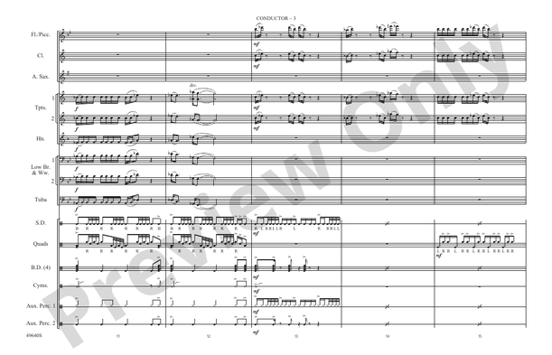 Legendz – Marching Band Conductor Score & Parts (Digital Download)