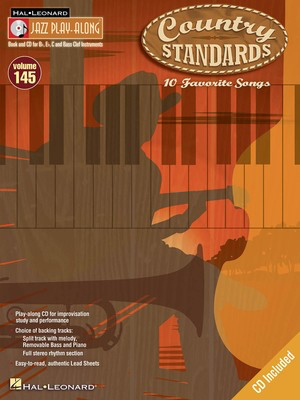Country Standards - Jazz Play-Along Volume 145 - Various - Bb Instrument|Bass Clef Instrument|C Instrument|Eb Instrument Hal Leonard Lead Sheet /CD