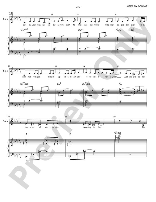 Keep Marching - SAT Choral Octavo (Digital Download)