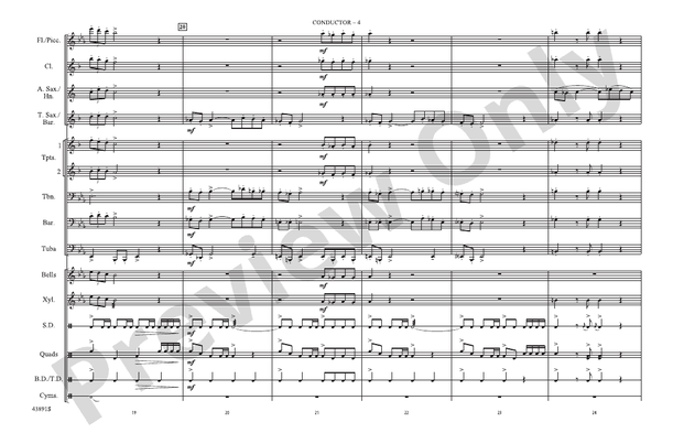 Conquest (from Captain from Castille) – Marching Band Conductor Score & Parts (Digital Download)