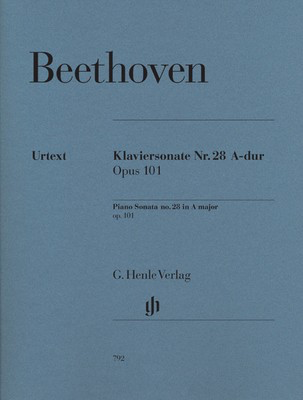 Sonata Op 101 A - Ludwig van Beethoven - Piano G. Henle Verlag Piano Solo