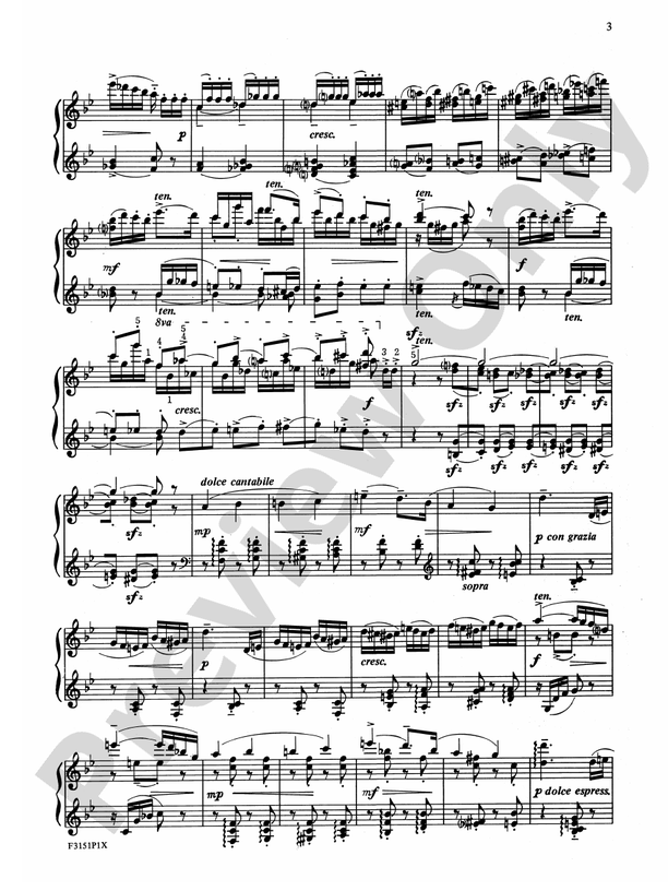 Tchaikovsky - The Nutcracker Suite, Op. 71A - Piano Solo (Digital Download)