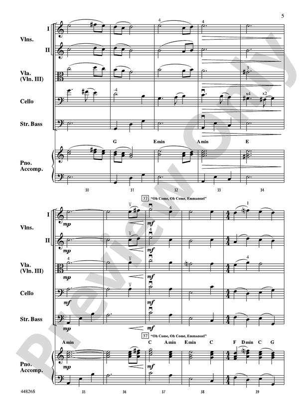 Christmas Cello-bration - String Orchestra Conductor Score & Parts (Digital Download)