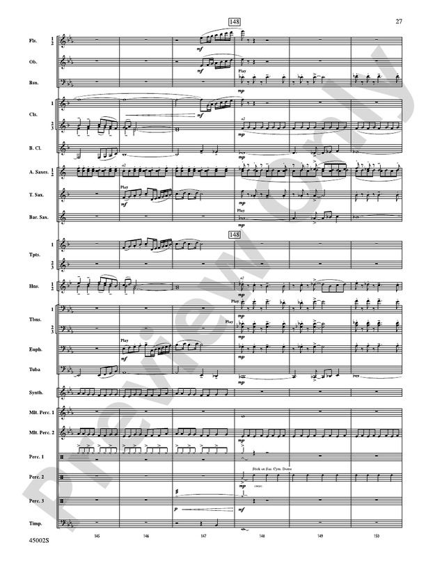 Winds of Change - Concert Band Conductor Score & Parts (Digital Download)