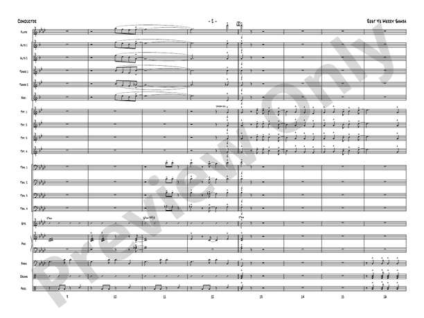 Rest Ye Merry Samba - Jazz Ensemble Conductor Score & Parts(Digital Download)