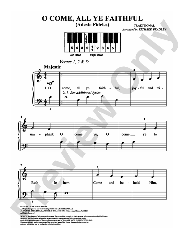 O Come, All Ye Faithful - DSM-PS-0007435 - Easy Piano (Digital Download)