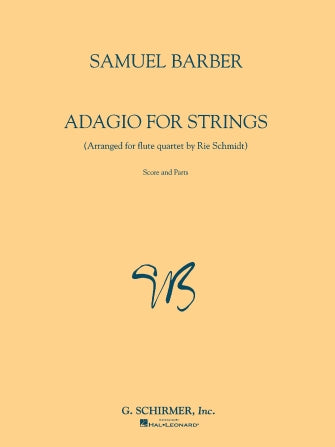 Barber - Adagio for Strings - Flute Quartet arranged by Schmidt Schirmer 50481502