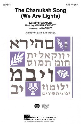 The Chanukah Song (We Are Lights) - Stephen Schwartz - Mac Huff Hal Leonard ShowTrax CD CD