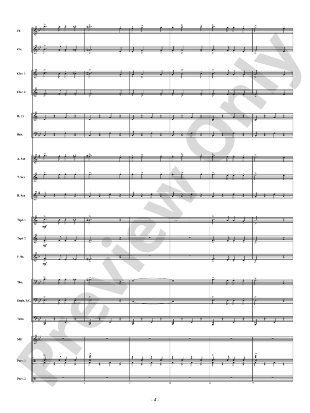 Boston School Cadets - March - Concert Band Conductor Score & Parts (Digital Download)