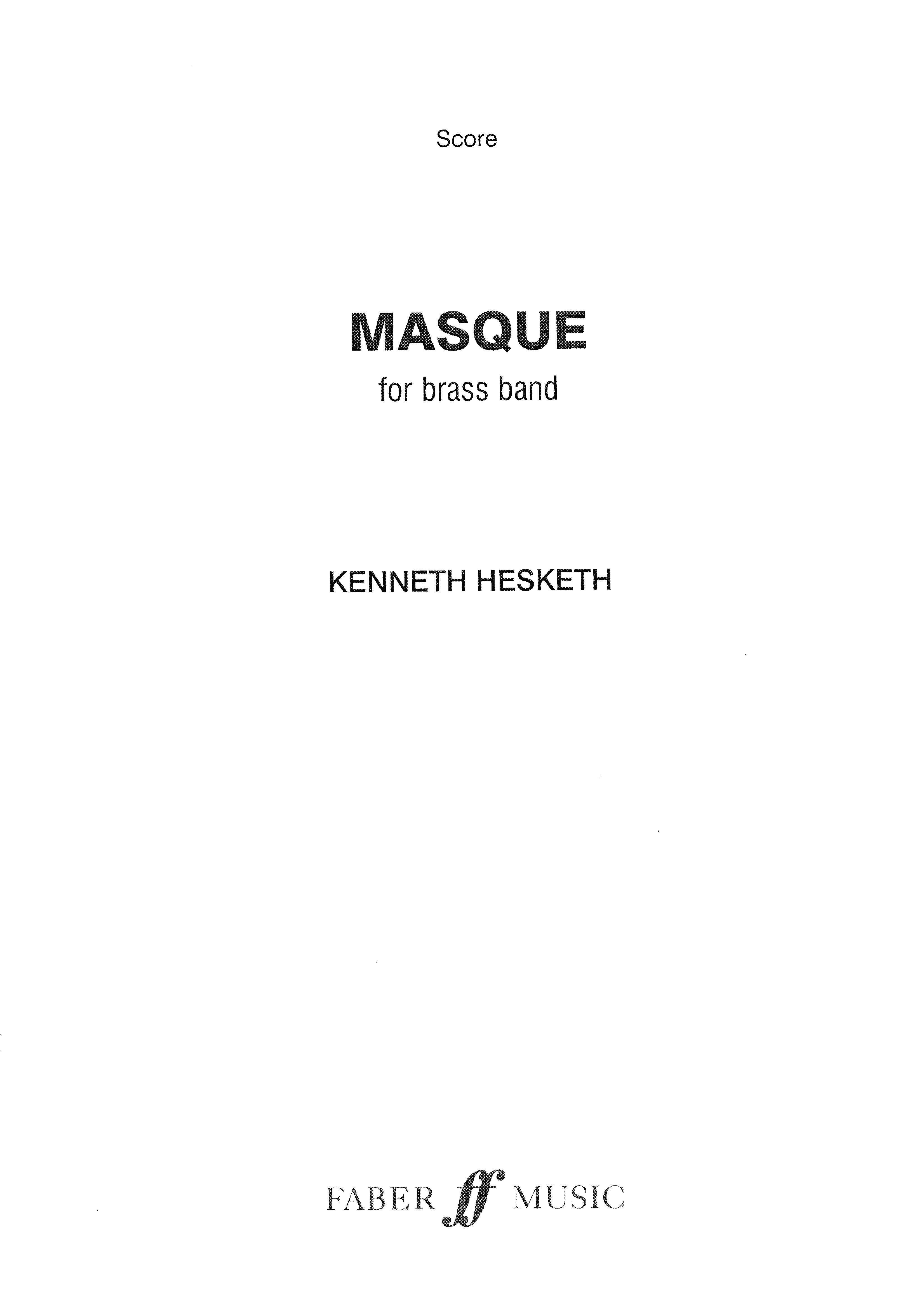 Masque - Brass Band (Digital Download)