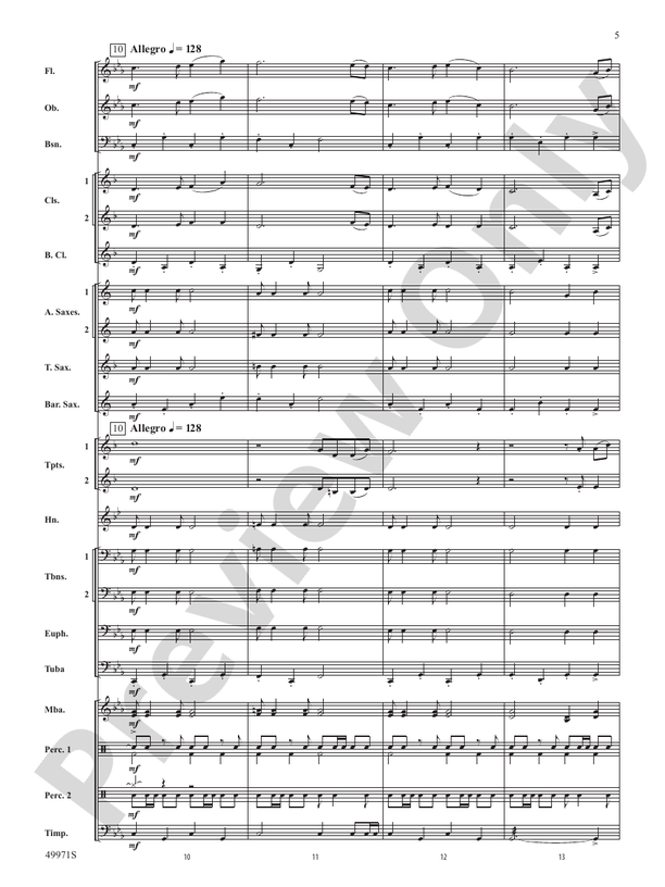 Rio Bravo - Concert Band Conductor Score & Parts (Digital Download)