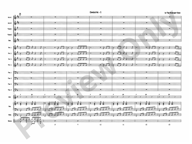 In the Midnight Hour - Jazz Ensemble Conductor Score & Parts (Digital Download)