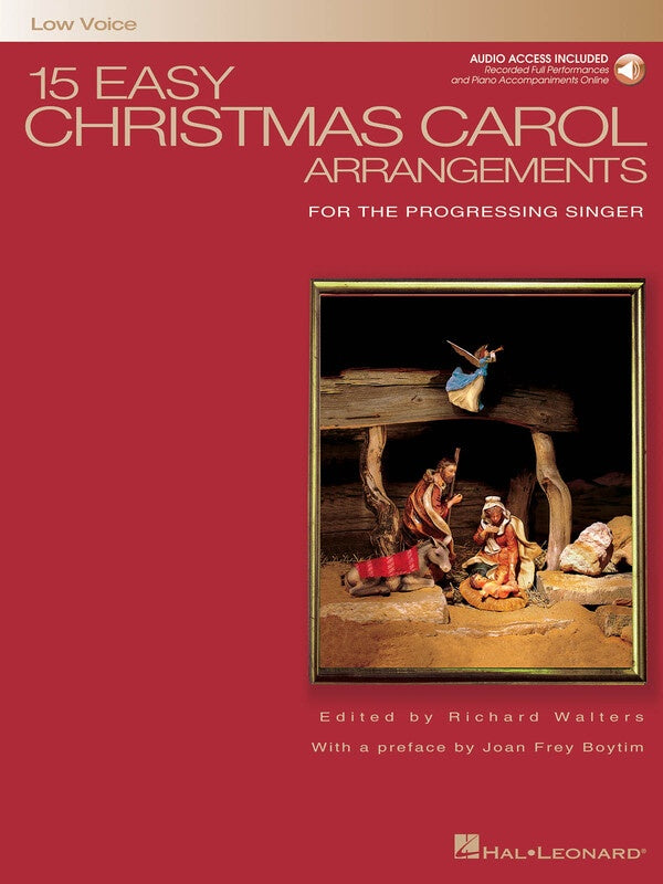 15 Easy Christmas Carol Arrangements - Low Voice - Hal Leonard