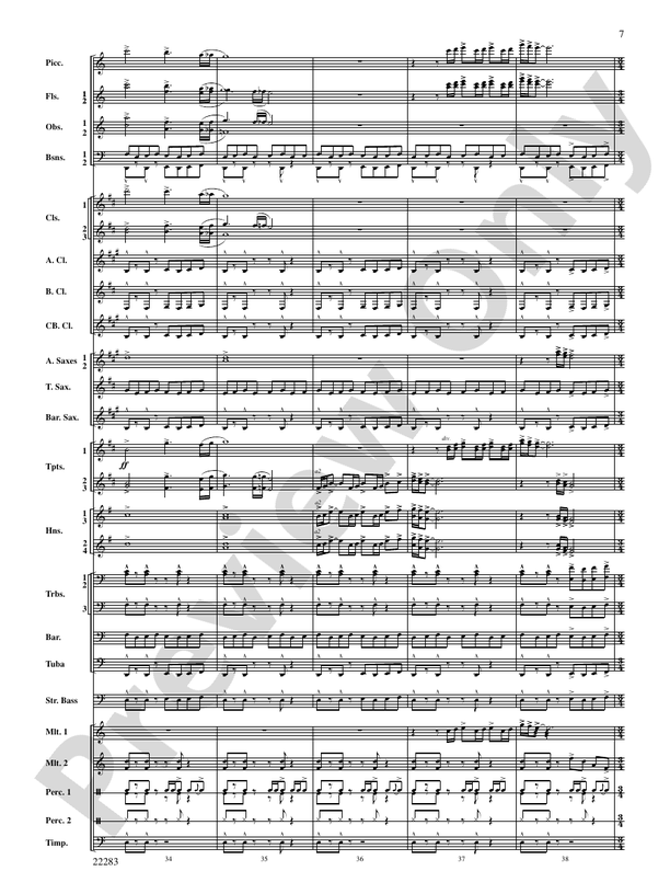 Like the Stars Forever and Ever ... - Concert Band Conductor Score & Parts (Digital Download)
