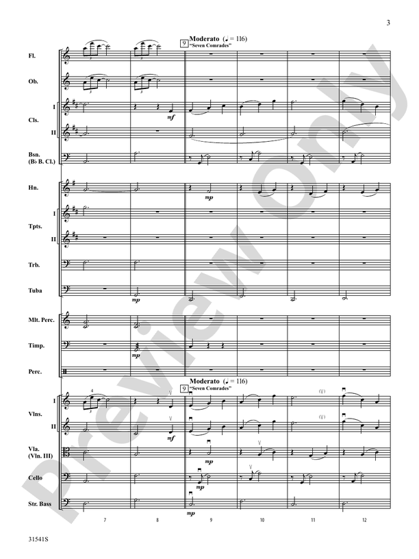 Courage – Full Orchestra Conductor Score & Parts (Digital Download)