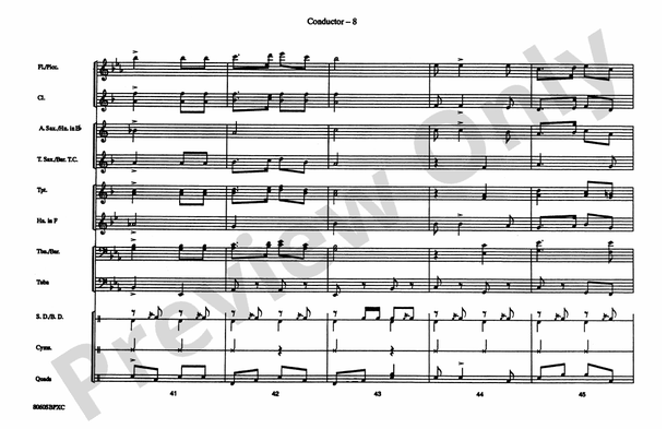 Service Songs - Set 1 (Navy/Army) – Marching Band Conductor Score & Parts (Digital Download)