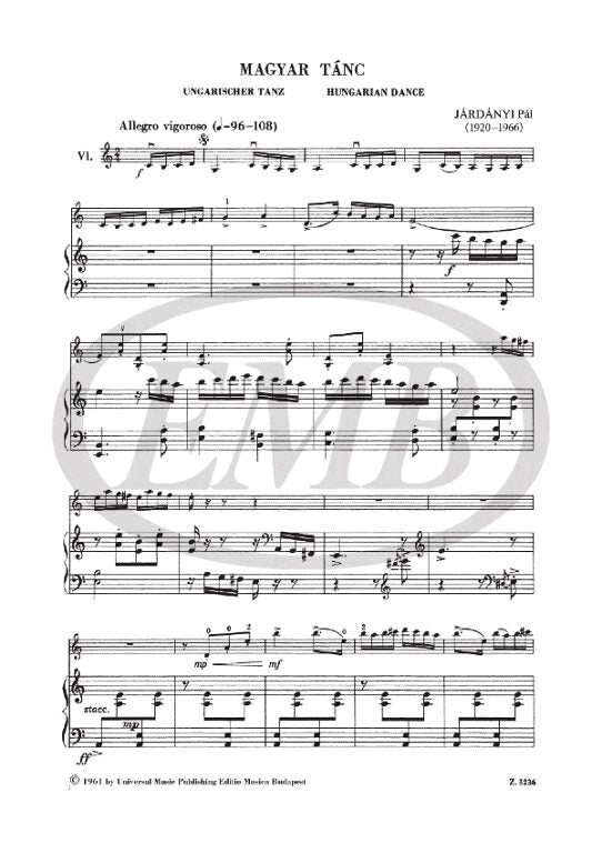 Jardanyi - Hungarian Dance - Violin/Piano Accompaniment EMB Z3236