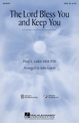 The Lord Bless You and Keep You - Peter Lutkin - SATB John Leavitt Hal Leonard Instrumental Parts Score/Parts