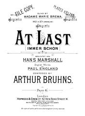 At Last - F Major Vocal/Piano (Digital Download)