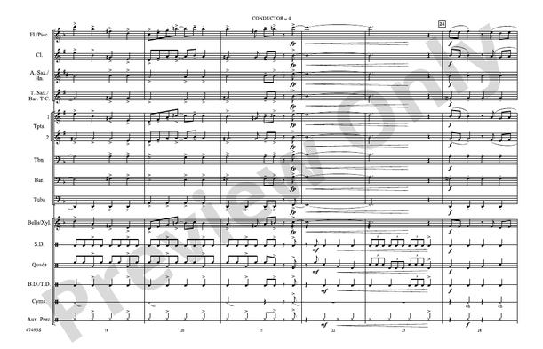 Happy Together – Marching Band Conductor Score & Parts (Digital Download)