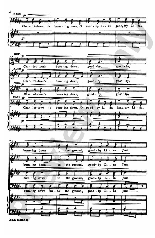 Charlottown – SATB, a cappella Choral Octavo (Digital Download)
