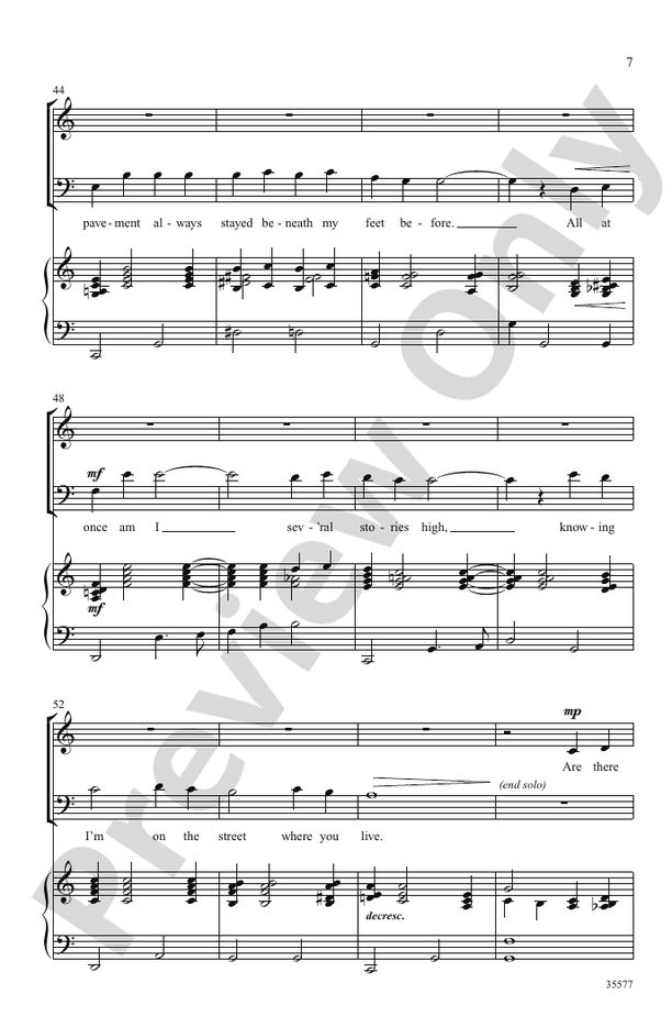 My Fair Lady – SATB Choral Octavo (Digital Download)