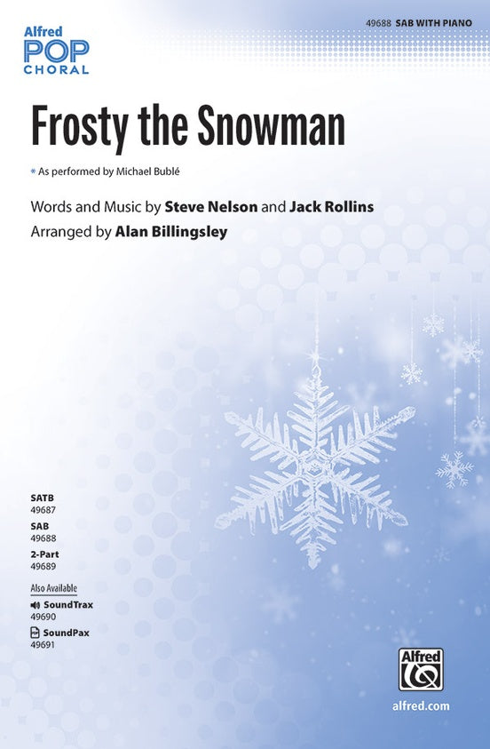 Frosty the Snowman - SAB Choral Octavo (Digital Download)
