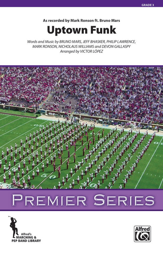 Uptown Funk – Marching Band Conductor Score & Parts (Digital Download)