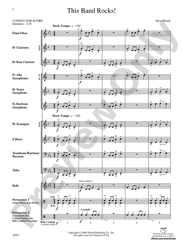 This Band Rocks! - Concert Band Conductor Score & Parts (Digital Download)