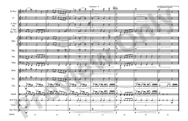 Hogwarts' Hymn (from Harry Potter and the Goblet of Fire) – Marching Band Conductor Score & Parts (Digital Download)