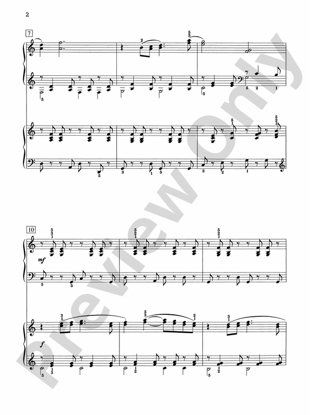 Elegant Hat Dance - 2 Pianos, 4 Hands (Digital Download)