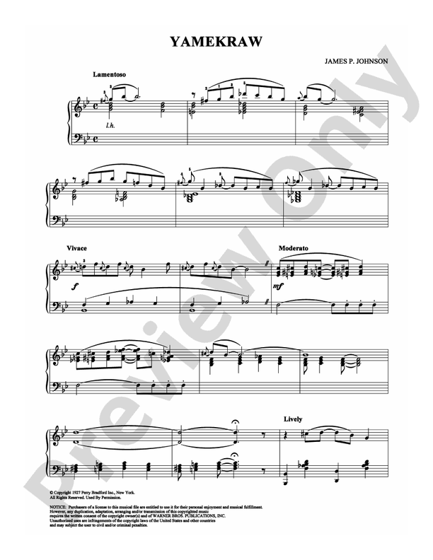 Yamekraw - Piano (Digital Download)