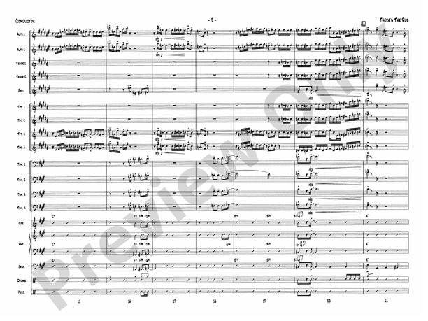 There's the Rub (Grade 5.5) - Jazz Ensemble Conductor Score & Parts (Digital Download)