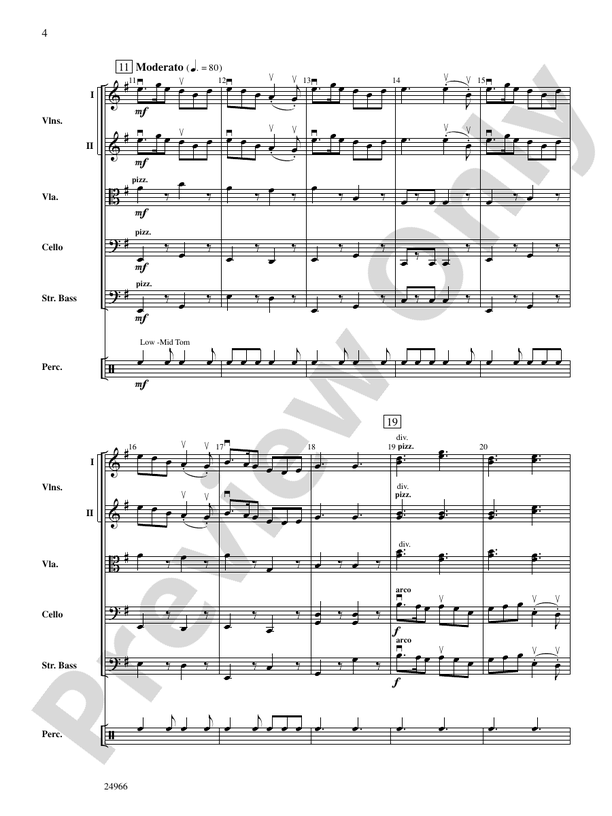 The Legend of Duffy's Cut – String Orchestra Conductor Score & Parts (Digital Download)