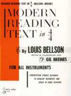 Modern Reading Text in 4/4 - For All Instruments - Gil Breines|Louis Bellson - All Instruments Alfred Music
