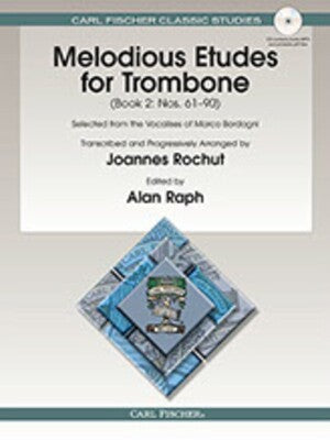 Bordogni - Melodious Etudes Book 2 - Trombone/Audio Access Online edited by Rochut Fischer O1595X