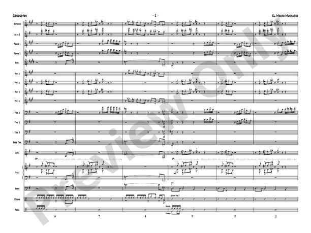 El Macho Muchacho - Jazz Ensemble Conductor Score & Parts(Digital Download)