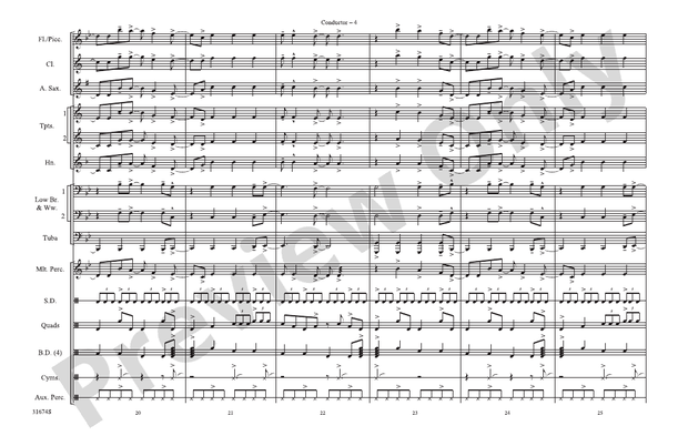 I Kissed a Girl – Marching Band Conductor Score & Parts (Digital Download)