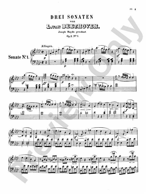 Beethoven - Sonatas (Urtext), Volume I (Nos. 1-15) - Piano Solo (Digital Download)
