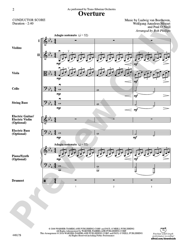 Overture - String Orchestra Conductor Score & Parts (Digital Download)